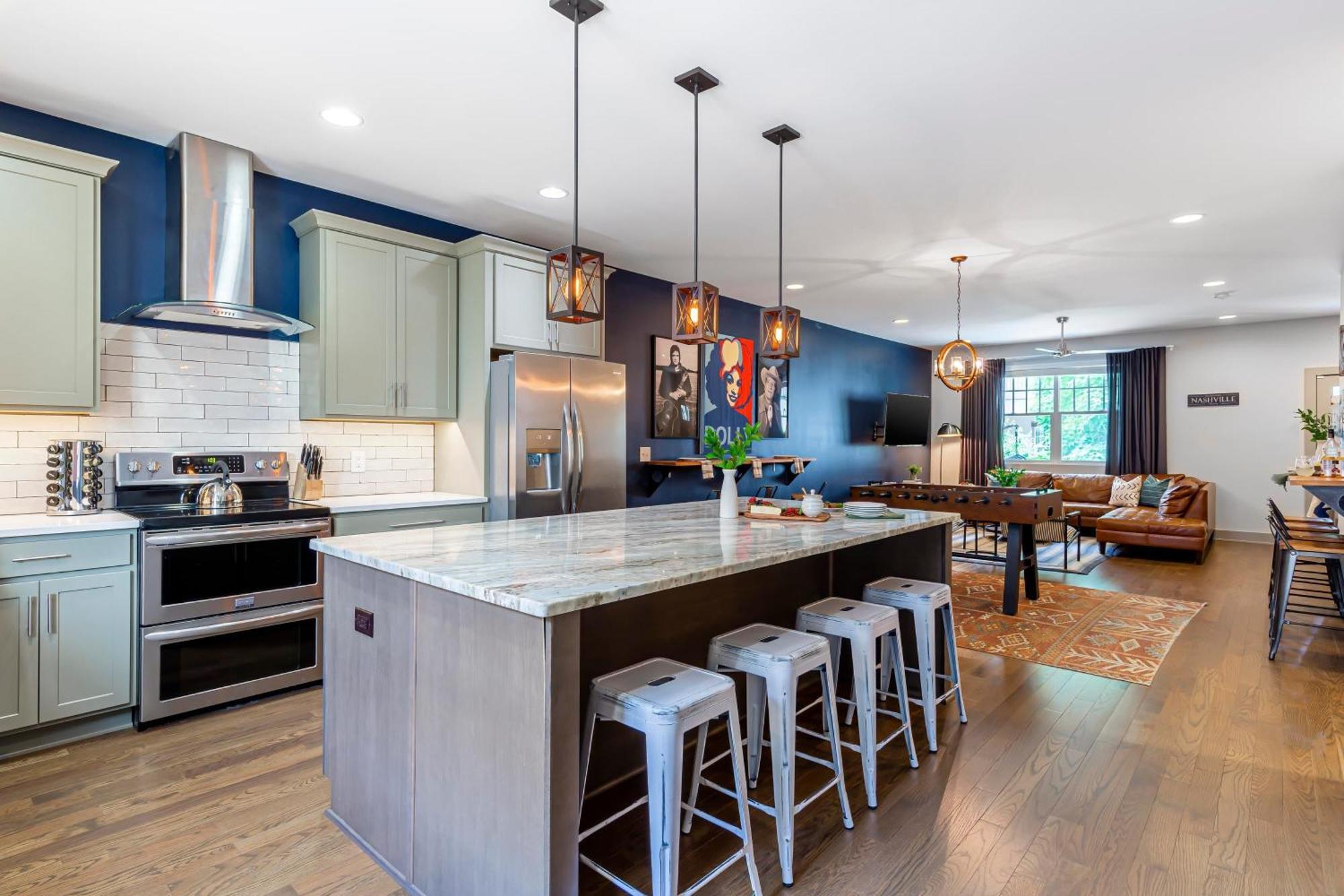 Waverly By Avantstay Nashville-Inspired Townhome W Luxury Kitchen Pool Table 외부 사진